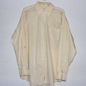 Brooks Brothers Creamy-Corn Button Down Shirt
